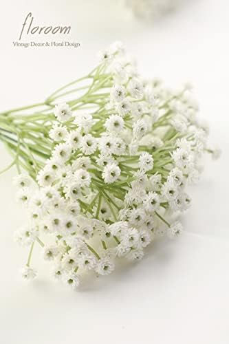 Floroom 18pcs Artificial Babys Breath Greenery Sprays