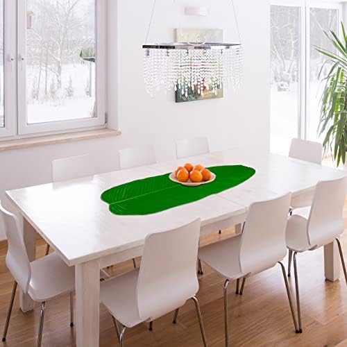 12 Pcs Artificial Banana Leaves for Decorations