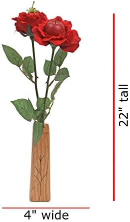 4th Anniversary Fruit Rose Bouquet Red 2-Stem with Vase