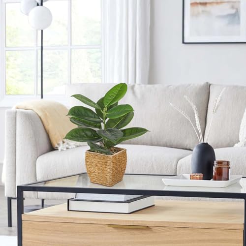 Briful Artificial Oak Plant in Rattan Basket