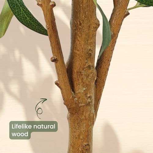 Realistic 5ft Artificial Olive Tree with Pot
