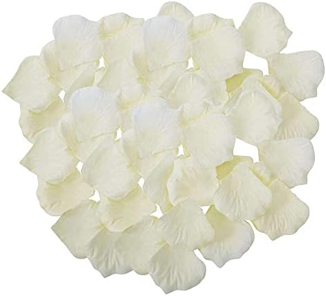 Rose Petals Ivory 1200pcs Artificial Silk Flower Petals for Wedding Centerpieces