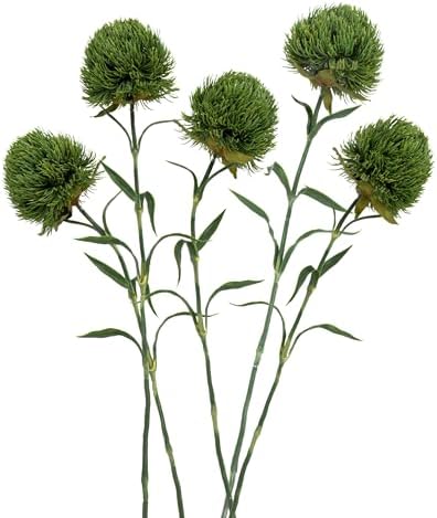 DuHouse 4Pcs Artificial Dianthus Greenery for Home Decor