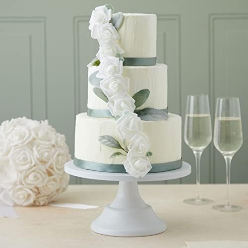 Bright Creations 200 Pack White Foam Roses for Decor