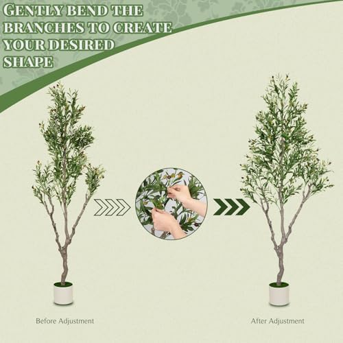 Olive Trees Artificial Plant Indoor 6FT Tall Faux Olive Tree