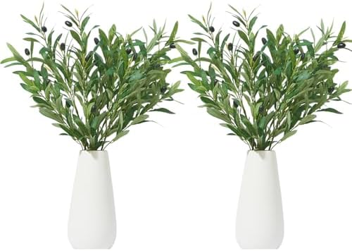 Heleze 35 Inch Artificial Olive Branches 8PCS Set