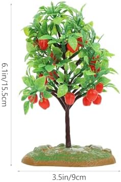 2pcs Artificial Apple Tree Model for Micro Landscape Decor