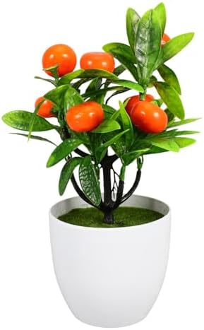 Cabilock Simulation Potted Fruit Tree Artificial Bonsai Decoration