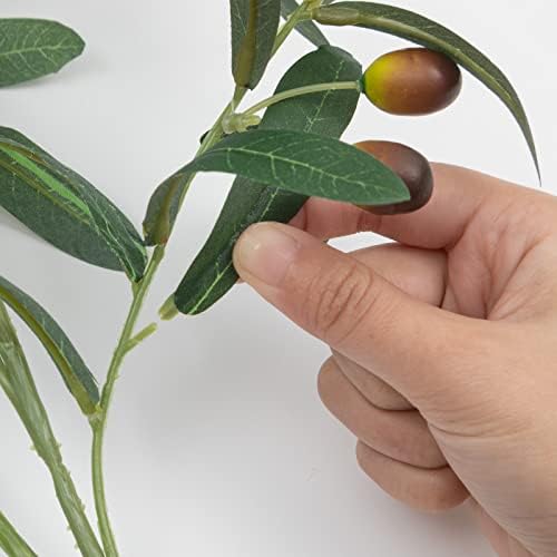 SHACOS 6 Piece Artificial Olive Branches for Vases