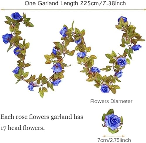 Artificial Lemon Rose Vine Garland Decoration