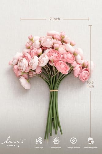 Lings Moment Dusty Rose Ranunculus Artificial Flowers