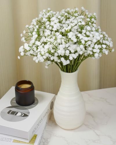 24Pcs Artificial Babys Breath Flowers for Wedding Decor DIY
