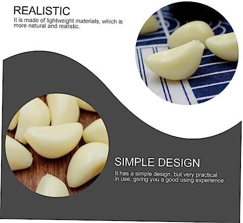 10pcs Artificial Garlic Cloves for Decor and Photo Props