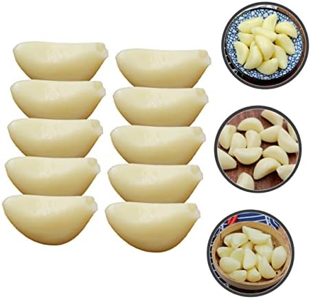 MAGICLULU 10pcs Artificial Garlic Cloves for Kitchen Display
