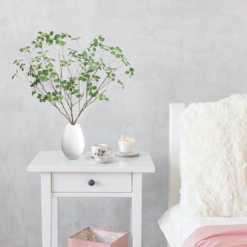 6Pcs 40 Inch Faux Eucalyptus Branches with Artificial Leaves and Seeds