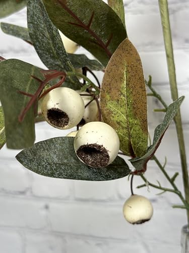 Admired By Nature Artificial Autumn Flowers 29 Inch Faux Loquat Set of 2
