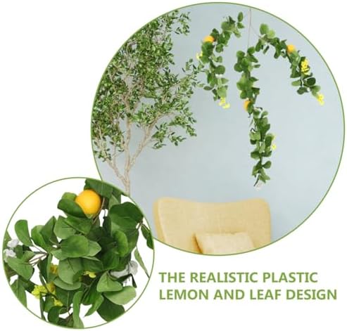 Faux Lemon Garland Artificial Plant Hanging Decor Summer Decor