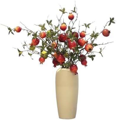 GRFIT Artificial Pomegranate Flower Decor Arrangement