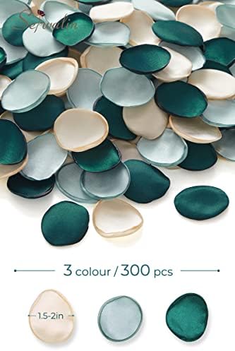 Serwalin 300Pcs Silk Rose Petals for Wedding Decorations