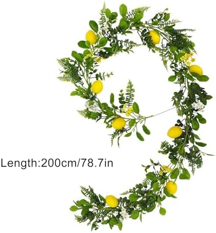 Firlar 2 Pcs Artificial Lemon Garland Vines 787 Inch