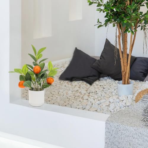 Woration Artificial Orange Tree 145 Inch Bonsai Pot
