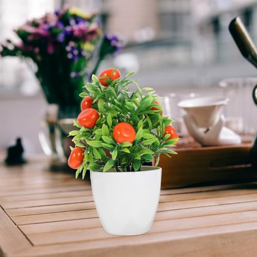 MERRYHAPY 2Pcs Artificial Fruit Tree Bonsai Decoration