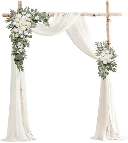 BASIMAN Artificial Wedding Arch Flowers Kit Pack of 3