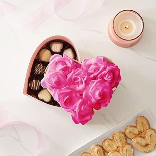 Juvale 100 Pack Hot Pink Artificial Roses