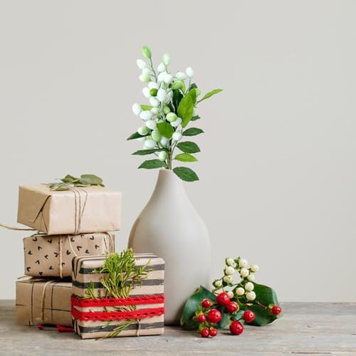 MISNODE 4PCS Artificial Olive Branches with Fruits 1