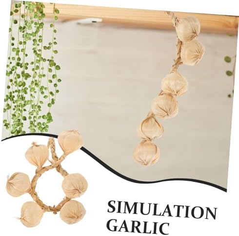 Artificial Garlic String Pendant for Home Decor and Photography