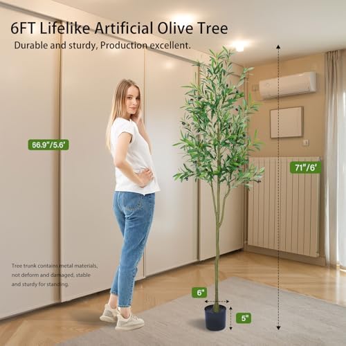 Olive Trees Artificial Indoor 6FT Decor Tree