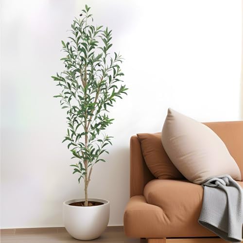 6FT Artificial Olive Tree for Home and Office Decor