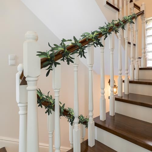 Giegxin 3 Pcs 15 Ft Artificial Olive Garland Decor