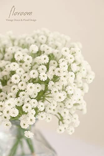 Floroom 18pcs Artificial Babys Breath Greenery Sprays