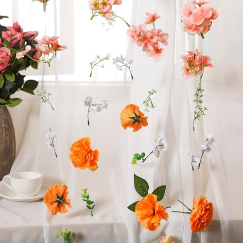 XunYee 6 Pcs 354 Ft Flower Garlands Wildflower Decor