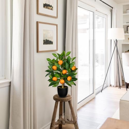 Faux Orange Tree Artificial Potted Plant 157 Inch