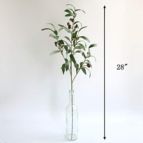 Htmeing 28 Inch Artificial Olive Branches 4pcs Set