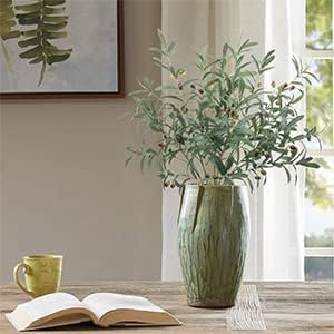 SHACOS 6 Piece Artificial Olive Branches for Vases