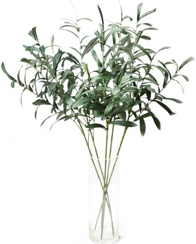 5pcs Artificial Olive Branches for Vases Decor