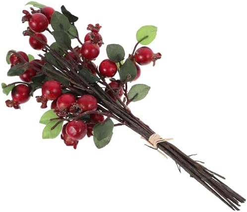 HEALLILY Group of 5 Artificial Pomegranate Berries Floral Decor