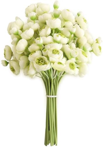 Floroom Mini Ranunculus Artificial Flowers 18 Pcs