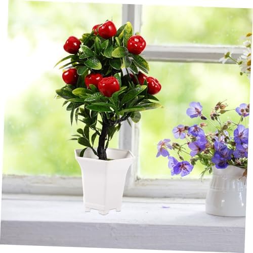 GLEAVI Artificial Apples Bonsai Tree Decor