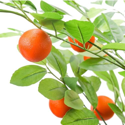 6 Feet Fake Orange Tree Artificial with Realistic Fruits and Leaves