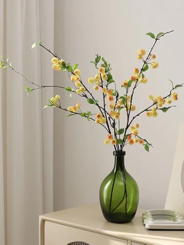 3 Pack Artificial Apple Branches with Green Leaves