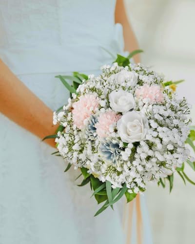24Pcs Artificial Babys Breath Flowers for Wedding Decor DIY