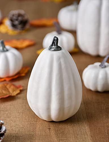 DearHouse 63Pcs Artificial Fall Pumpkins Decoration Set