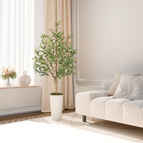 Vitalismo Artificial Olive Tree 5ft Tall Indoor Decor Tree