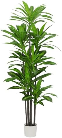 7FT Tall Artificial Dracaena Tree with Realistic Silk Leaves