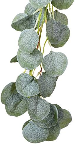 DearHouse Artificial Eucalyptus Garland 6FT Green Vines Wedding Backdrop Decor
