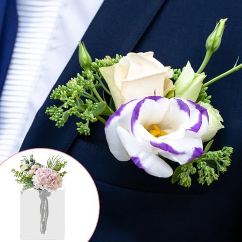 CANIPHA 20Pcs Clear Pocket Boutonniere Holder